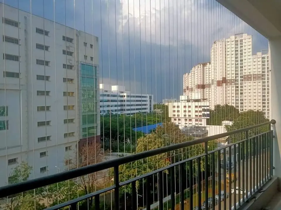 Invisible Grill (Stainless Steel) For Balconies, Terraces, Rooftop terraces, Stairway