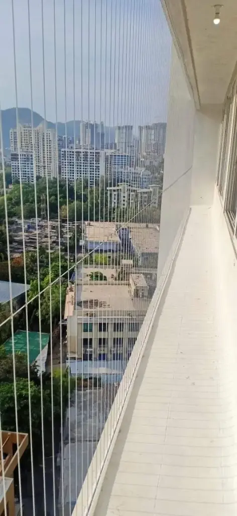 Invisible Grill (Stainless Steel) For Balconies, Terraces, Rooftop terraces, Stairway